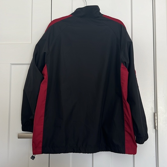 VINTAGE 90s/00s NIKE SWOOSH LOGO WINDBREAKER JACKET BLACK - Picture 4 of 4